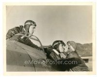 1m665 TEST PILOT 8x10 still '38 Spencer Tracy watches Clark Gable kiss Myrna Loy in airplane!
