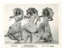 1m671 THOSE REDHEADS FROM SEATTLE 8x10 still '53 3D, Rhonda Fleming & sisters dancing w/umbrellas!