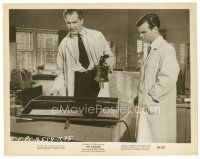 1m675 TINGLER 8x10 still '59 Darryl Hickman watches Vincent Price experimenting!