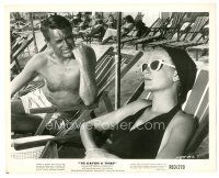 1m678 TO CATCH A THIEF 8x10 still R63 Cary Grant watches sun tanning Grace Kelly, Hitchcock