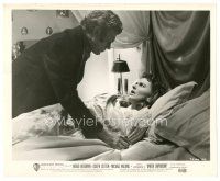 1m705 UNDER CAPRICORN 8x10 still '49 Joseph Cotten stands over Ingrid Bergman in bed, Hitchcock