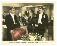 1m255 HISTORY IS MADE AT NIGHT color 8x10 still '37 Jean Arthur between Charles Boyer & Colin Clive