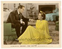 1m647 SUSAN & GOD color 8x10 still '40 Fredric March gets stern with sexy spoiled Joan Crawford!