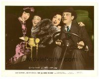1m668 THEY ALL KISSED THE BRIDE color 8x10 still '42 Joan Crawford, Douglas, Jenkins & Treen in car
