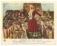 1m595 SECRET OF THE INCAS color English FOH LC '54 pretty Yma Sumac singing by praying Incans!
