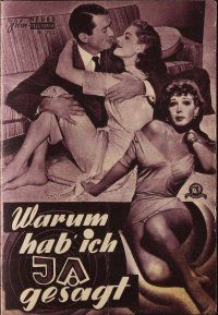 1p569 DESIGNING WOMAN Austrian program '58 different images of Gregory Peck & Lauren Bacall!