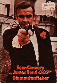 1p573 DIAMONDS ARE FOREVER Austrian program '71 different images of Sean Connery as James Bond!