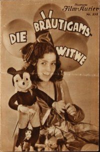 1p117 DIE BRAUTIGAMS WITWE Austrian program '31 great images with Mickey Mouse-like doll!