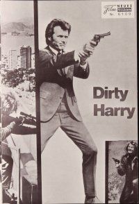 1p574 DIRTY HARRY Austrian program '72 many great images of Clint Eastwood, Don Siegel classic!