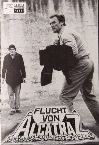 1p581 ESCAPE FROM ALCATRAZ Austrian program '79 different images of Clint Eastwood, Don Siegel!