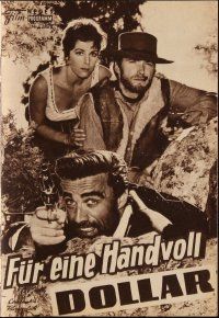 1p587 FISTFUL OF DOLLARS Austrian program '65 Sergio Leone, Clint Eastwood, cool different images!