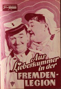 1p589 FLYING DEUCES Austrian program R57 different images of wacky Stan Laurel & Oliver Hardy!