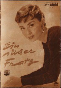 1p594 FUNNY FACE Austrian program '57 wonderful different images of Audrey Hepburn & Fred Astaire!