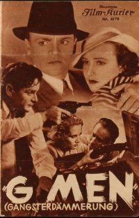 1p120 G-MEN Austrian program '35 James Cagney, Ann Dvorak, Margaret Lindsay, different images!