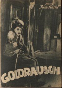 1p121 GOLD RUSH Austrian program '25 different images of Charlie Chaplin, classic silent comedy!