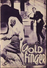 1p603 GOLDFINGER Austrian program '65 many different images of Sean Connery as James Bond 007!