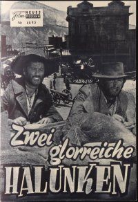 1p606 GOOD, THE BAD & THE UGLY Austrian program '67 Clint Eastwood, Van Cleef, Leone, different!