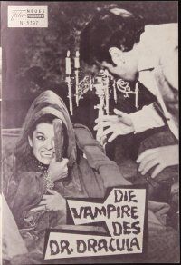 1p609 HELL'S CREATURES Austrian program '69 Paul Naschy, Manuel Manzaneque, werewolves & vampires!
