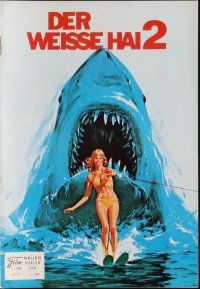 1p622 JAWS 2 Austrian program '79 Roy Scheider, Lorrane Gary, different shark images + art!