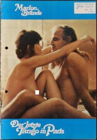1p634 LAST TANGO IN PARIS Austrian program '73 Brando, different naked images of Maria Schneider!
