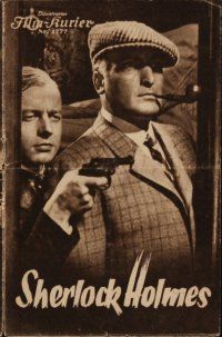 1p130 MAN WHO WAS SHERLOCK HOLMES Austrian program '37 detective Hans Albers & Heinz Ruhmann!