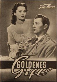 1p660 OUT OF THE PAST Austrian program '54 different images of Robert Mitchum & Jane Greer!