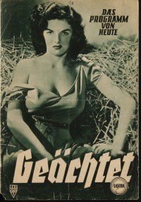 1p661 OUTLAW Austrian program '53 sexy Jane Russell, Buetel, Howard Hughes, different images!