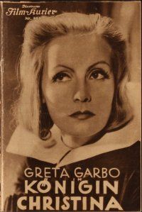 1p136 QUEEN CHRISTINA Austrian program '33 different images of glamorous Greta Garbo!