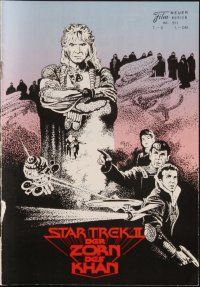1p703 STAR TREK II Austrian program '82 Leonard Nimoy, William Shatner, Montalban, different!