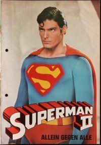 1p709 SUPERMAN II Austrian program '81 Christopher Reeve, Terence Stamp, great different images!