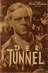 1p148 TUNNEL Austrian program '34 Curtis Bernhardt's Der Tunnel, cool sci-fi fantasy!