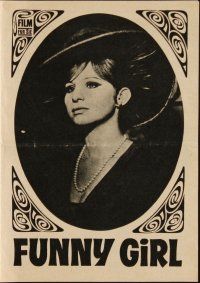1p743 FUNNY GIRL East German program '70 Barbra Streisand, Omar Sharif, William Wyler, different!