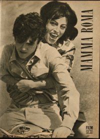 1p752 MAMMA ROMA East German program '67 directed by Pier Paolo Pasolini, Anna Magnani, different!
