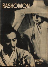 1p761 RASHOMON East German program '65 Akira Kurosawa classic, Toshiro Mifune, different images!