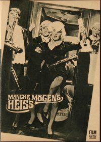 1p764 SOME LIKE IT HOT East German program '68 Marilyn Monroe, Tony Curtis & Lemmon, different!