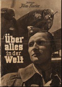 1p025 ABOVE ALL IN THE WORLD 4-page German program '41 Karl Ritter's Uber alles in der Welt, WWII!
