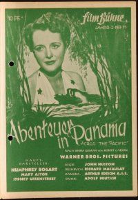 1p157 ACROSS THE PACIFIC German program '46 Humphrey Bogart, Mary Astor, different images!