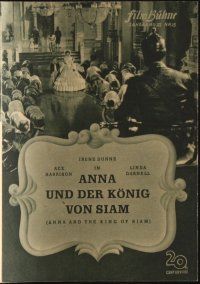 1p164 ANNA & THE KING OF SIAM German program '46 Irene Dunne, Rex Harrison, Darnell, different!