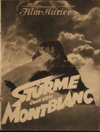 1p019 AVALANCHE German program '30 Arnold Fanck's Sturme uber dem Mont Blanc, Leni Riefenstahl!