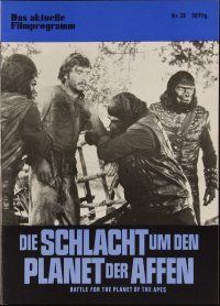 1p172 BATTLE FOR THE PLANET OF THE APES German program '73 war between apes & humans, different!