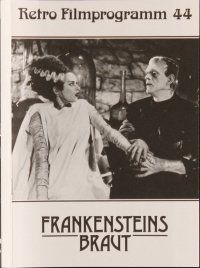 1p195 BRIDE OF FRANKENSTEIN German program R86 different images of Boris Karloff & Elsa Lanchester