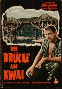 1p196 BRIDGE ON THE RIVER KWAI German program '58 William Holden, Guinness, David Lean, different!