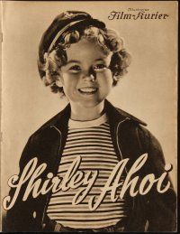 1p081 CAPTAIN JANUARY German program '36 different images of cute Shirley Temple & Guy Kibbee!