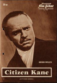 1p211 CITIZEN KANE German program '62 many different images of Orson Welles from his masterpiece!