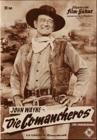 1p212 COMANCHEROS German program '61 John Wayne, directed by Michael Curtiz, different images!