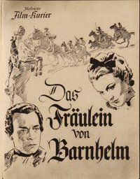 1p031 DAS FRAULEIN VON BARNHELM German program '40 art & photos of pretty Kathe Gold, forbidden!