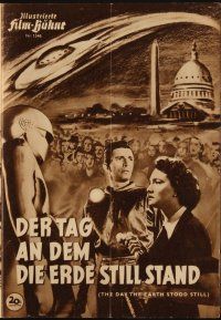 1p227 DAY THE EARTH STOOD STILL Film-Buhne German program '52 Rennie, Neal, Gort, different images!