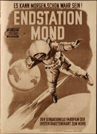 1p230 DESTINATION MOON German program '51 Robert A. Heinlein, cool different outer space images!