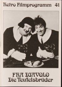 1p232 DEVIL'S BROTHER German program R86 Hal Roach, great different images of Laurel & Hardy!