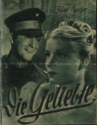 1p036 DIE GELIEBTE German program '39 Willy Fritsch, directed by Gerhard Lamprecht, forbidden!